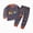 outfits001-Dark Gray, variant on NOLDARES Toddler Baby Boy Fall Outfit Stripe Embroidery Long Sleeve Sweatshirt Pullover Tops Joggers Pants Set 2Pcs Clothes Size:2-3 Y,Dark Gray