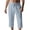 Blue, variant on Ixbnca Mens Casual Capri Pants Lightweight 3/4 Shorts for Men Summer Beach Vacation Pants with Pockets