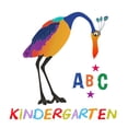 thumbnail image 2 of KINDERGARTEN - Vinyl Pre-School Multicolored Large Peacock Bird Decoration A B C Letter Alphabets & Stars Design Kids Playroom Child Care Lettering Art Wall Decal 10" x 10", 2 of 5