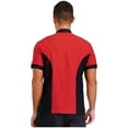 thumbnail image 3 of Hansber Unisex Lightweight Chef Coat Professional Cook Chef Jacket Kitchen Work Uniform for Men and Women Red&Black S, 3 of 7