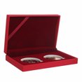 thumbnail image 3 of Commemorative Coins Box Wood/Plastic Collection Souvenir Metal Coin Box For Gift, 3 of 5