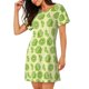 thumbnail image 2 of Fotbe Various Lemons Bata de Dormir para Mujer con Estampado, Camisón de Algodón de Manga Corta, Ropa de Dormir Casual, 2 of 6