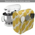 thumbnail image 2 of Cartoon Stand Mixer Cover, Natural Theme Milk Boiled Corns Pattern in Repeating Style on Plain Background, Kitchen Appliance Organizer Bag Cover with Pockets, 5 Quarts, Orange Mustard, by Ambesonne, 2 of 4