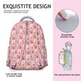 thumbnail image 5 of Cute Pig Print Backpack - Large Capacity School Bag for College & Work, Durable Waterproof Fabric, Padded Laptop Sleeve, Comfortable for All-Day Wear, 5 of 6