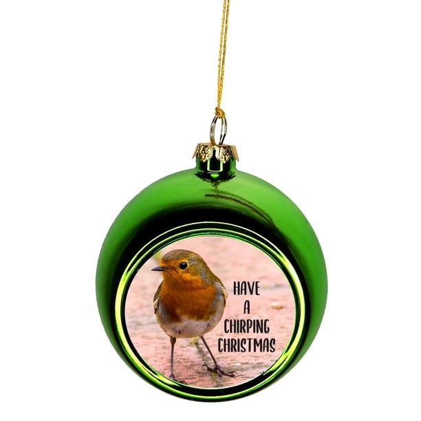 Robin Ornaments for Tree English Robin Bird Christmas Wish Ornament