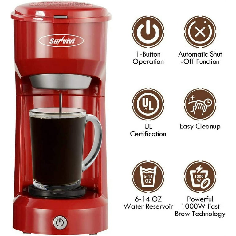 HiBREW Filter Coffee Machine Brewer for K-Cup capsule& Ground Coffee, tea  maker hot water dispenser Single Serve Coffee Maker