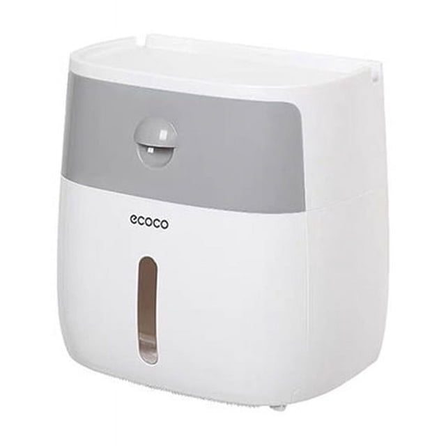 Caja de papel higiénico de doble capa de coco italiano, estante de almacenamiento para inodoro, caja de papel, soporte para papel higiénico sin perforaciones, rollo de papel higiénico, tubo de papel