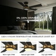 thumbnail image 5 of 52" Flush Mount Smart Ceiling Fan with Dim LED Light and Remote Works with Google Alexa Siri, 5 of 11