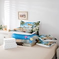 thumbnail image 6 of Feelyou 3D Pelicans Animal Comforter Set 7pcs, Beach Coconut Tree King Bedding Sets, 6 of 8