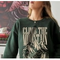 thumbnail image 4 of Climb The Mountain Graphic Sweatshirt, Hiking Adventure Crewneck Pullover, 4 of 6