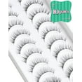 thumbnail image 3 of Natural Eyelashes Natural Look Small Lashes Short Eyelashes Natural Lashes False Eyelashes Wispy Eye Lashes Pack 10 Pairs D-M05, 3 of 17