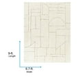thumbnail image 5 of Livabliss Area Rugs for Living Room, 7x9 Freud Modern Ivory Rug, Bedroom Dining Room Home Decor Stain Resistant Carpet (6'7" x 9'), 5 of 5