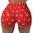 thumbnail image 2 of Fotbe Christmas Shorts Sin Costuras – Shorts Deportivos de Cintura Alta para Mujer, Elásticos para Gimnasio, Yoga, Running o Ciclismo-X-Large, 2 of 8