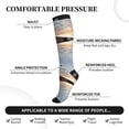 thumbnail image 3 of Lsque Elephant Giraffe Pattern Sport Compression Socks for Men & Women 15-20 mmHg Knee High Nurse Pregnant Running Medical and Travel Athletic, 3 of 6