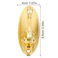 thumbnail image 3 of Par de ganchos de amarre para cortinas estilo cisne (dorado), 3 of 5