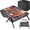 Type-1, variant on small portable charcoal grill: mini foldable tabletop grills for camping Picnic beach - stainless steel bbq grill for outdoor(Type-3)