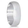 thumbnail image 2 of SZUL Women's 5mm Domed Wedding Band in 14K White Gold, 2 of 4