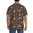 thumbnail image 3 of Sikiie Dachshund Dog Puppy Men's Wrinkle Free Untucked Cuban Shirt Business Casual Button Down Shirts Short Sleeve ShirtX-Large, 3 of 5