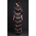 thumbnail image 4 of Bimba Rayon Shibori Tie-Dye Printed Gown Kimono Sleeves Summer Long Maxi SlitÂ&nbsp;Dress-Small, 4 of 6