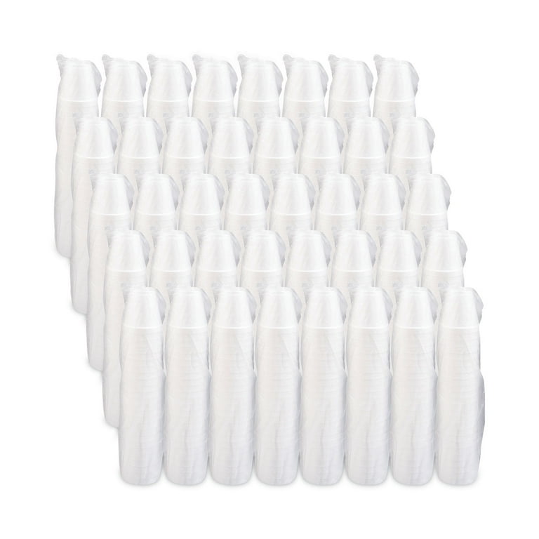 Foam Drink Cups, 8 oz, White, 25/Bag, 40 Bags/Carton Foam Drink Cups, 8 oz, White, 25/Bag, 40 Bags/Carton