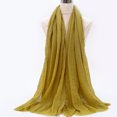 thumbnail image 3 of Venta caliente bufanda arrugada para mujeres musulmanas hijab mujer musulmana pañuelo islámico de algodón suave chales para damas pañuelos para la cabeza pañuelos árabes, 3 of 5