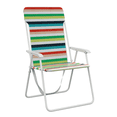 thumbnail image 3 of Mainstays Steel Folding Beach Chair, Multi Stripe, 3 of 8