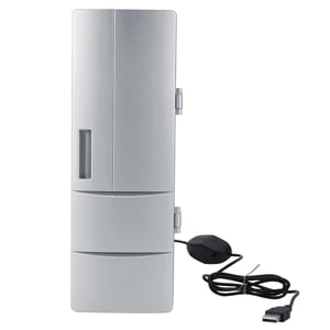 Mini USB Réfrigérateur, Mini Réfrigérateur multifonctionnel alimenté par USB Câble compact pour bureau pour les laits pour voiture pour la bière
