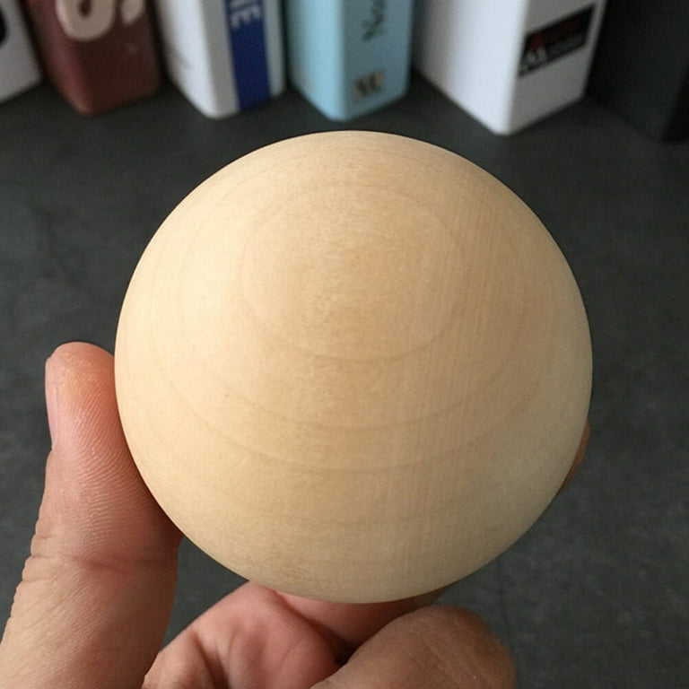 40pcs Wooden Craft Balls Round Balls Unfinished Wood Rounds Large