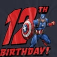 thumbnail image 3 of Captain America Womens 12th Birthday T-Shirt, 3 of 6