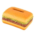 thumbnail image 3 of Soporte para pañuelos faciales, decoración, almacenamiento de toallas de papel, caja de pañuelos con forma de hamburguesa, papel Hamburguesa Cuadrada, 3 of 9