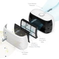 thumbnail image 3 of Pure Enrichment® PureZone™ Breeze Tabletop 2-in-1 Air Purifier - True HEPA Filter Cleans Air, Helps Alleviate Allergies, Removes Pet Hair, & Smoke - Ideal for Home, Bedroom, & Office Desktop Surfaces, 3 of 4