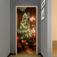 thumbnail image 5 of Christmas Creative 3D Door Sticker Christmas Tree Bedroom Study Bathroom Door Concealer Renovation Wall Sticker,SP-F806,S(38.5x200cmx2Pcs), 5 of 15