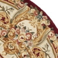 thumbnail image 3 of Gold Floral Wool Rug (6 ft. Round), 3 of 4