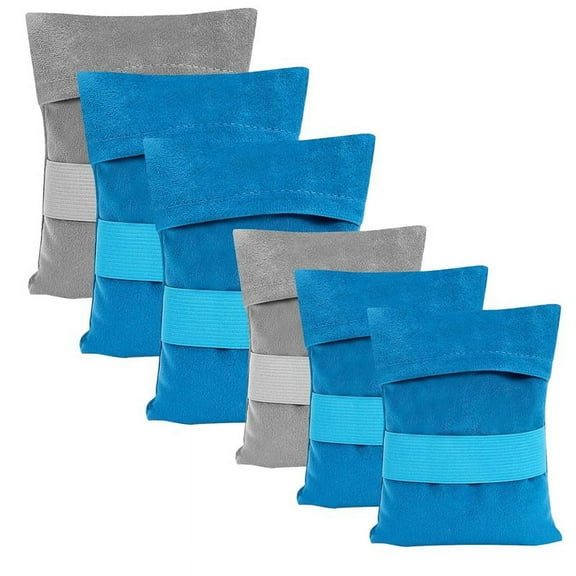 6 PCS Sand Remover for Beach,Sand Removal Bag,Sand Wipe Off Mitt Beach Sand Cleaner,Powder Pouches Sand Remover Beach