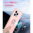 thumbnail image 3 of ELEHOLD for iPhone 15 Pro Ring Case ,Rugged Protective Case with Ring Holder Kickstand Support Magnetic Car Mount Holder Military Grade Drop Proof Shockproof Cover for iPhone 15 Pro ,Rosegold, 3 of 7