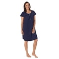 thumbnail image 6 of Aria 100% Cotton Short Sleeve Scoop Neck Nightgown with Pockets, Women’s sizes S-5X, 6 of 6