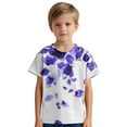 thumbnail image 5 of Fancifize Unisex Floral T-Shirt Vintage Botanical Print Summer Top Short Sleeve Cute Tshirt for Boys & Girls Ages 3-14Y, 5 of 6