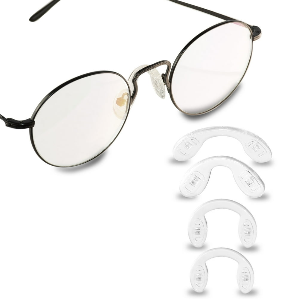 GMS Optical Bridge Strap Silicone Nose Pads 4 Piece Variety Pack for
