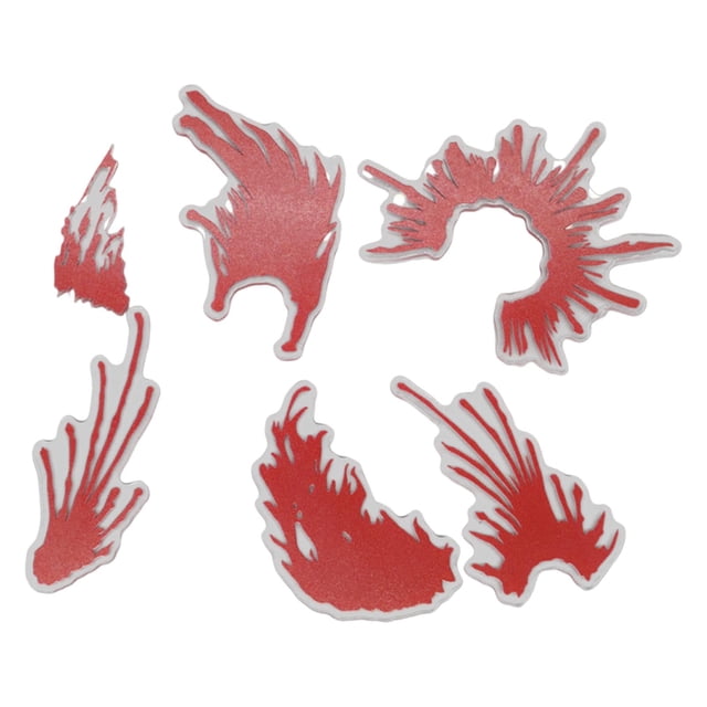 Set de 6 Accesorios Acrílicos con Efectos Sangrientos para Figuras de Acción a Escala 1:12 (requiere Autoensamblaje), Mini Accesorios para Figuras de
