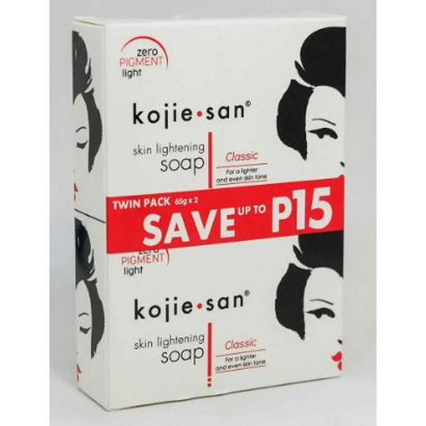 Kojie San Skin Brightening Kojic Acid Soap - 2 Bars - 65g 