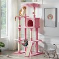 thumbnail image 2 of Torre para gatos de 63 pulgadas, árbol para gatos de varios niveles, árbol alto con postes rascadores cubiertos de sisal y condominio, centro de activ, 2 of 8