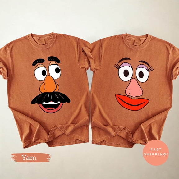 Comfort Mr & Mrs Potato Head Matching Shirt, Cute Couple Tee