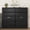 Black, variant on S-HOME Functional 8 Drawer Chest Dresser Wood with Smooth Gliding Drawers for Bedroom and Hallway Storage Needs, White