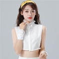 thumbnail image 4 of Collares Falsos, Media Camisa Desmontable, Volantes, Solapa, Cuello Dickey Y Puños Sunnimix Collar falso de encaje de algodón para mujer, 4 of 8
