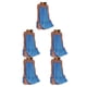 thumbnail image 3 of Vestido bohemio Minnieouse largo multifuncional elegante sin hombros azul S Type2 NO2, 3 of 6