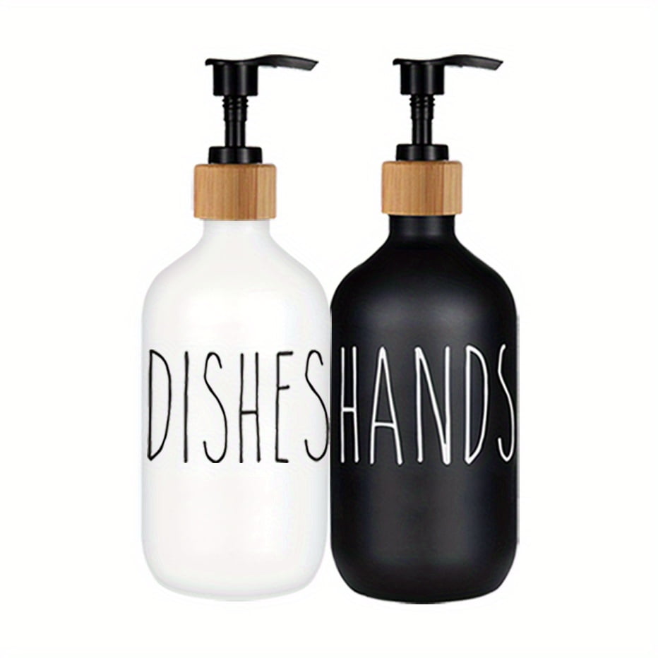 Unbrand 2 Piece Farmhouse Soap Dispenser Set Refillable Liquid Soap Dispenser With Pump For Kitchen Hand Dish Washing Other One Size