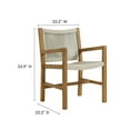 thumbnail image 3 of Vienna 5-Piece Dining Set with Armchairs in Natural Natural, 3 of 10