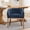Blue, variant on EHANCIS Mid Century Modern Barrel Dining Chairs, Chenille Upholstered with Natural Hardwood Frame, Farmhouse Linen Fabric Accent Chair for Dining Room,Kitchen,Office,Gray