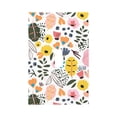 thumbnail image 1 of DouZhe 1-Gang Toggle Switch Wallplate, Cute Watercolor Flowers Leaves Decorative Wall Plates, 1 of 7