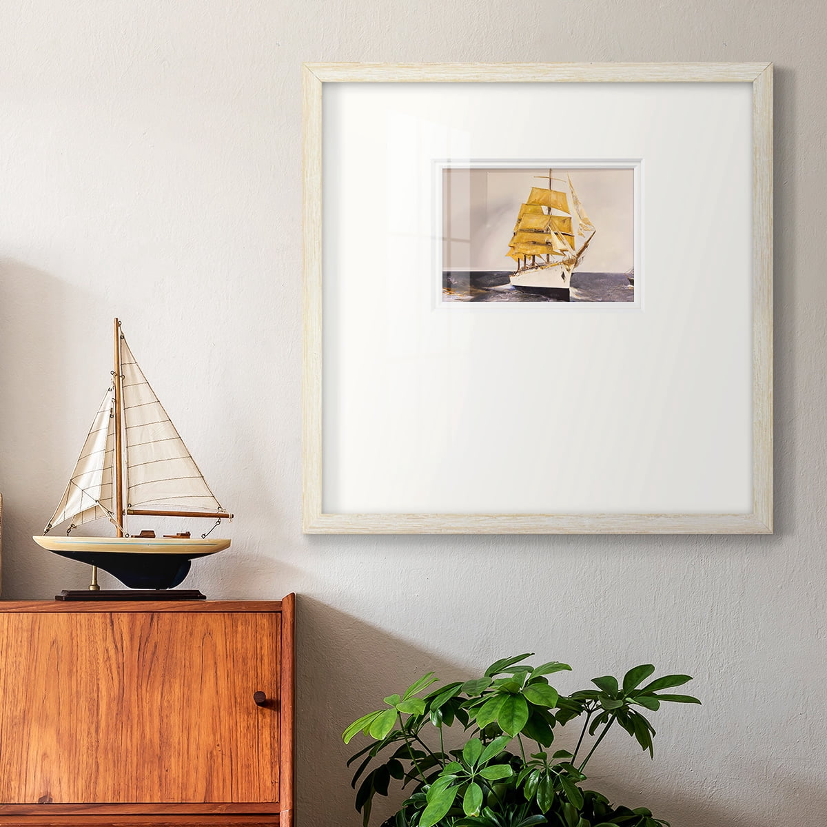 Golden SailorPremium Framed Print